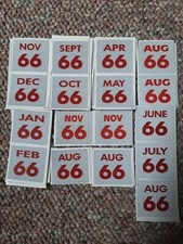 2, 1966 Connecticut License Plates.  YOM Expiration Stickers.$12. PER PAIR. picture