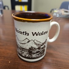 North Wales Welsh Great Britain Map Stoneware Coffee Mug picture