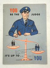Vintage 1954 U.S. Air Force Recruiting Booklet You Be The Judge Chicago Stamp picture