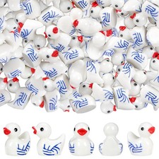 Miniature Resin Ducks 120-Pack | Patriotic Blue-Striped Mini Ducks Bulk for J... picture
