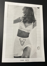 1971 Pretty Beautiful Cute Woman Risqué Sexy Bra Real Photo of Scrapbook P15i1 picture