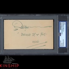Robert Ripley signed Inscribed Cut PSA DNA Slabbed Believe It Or Not Auto C3782 picture