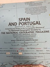 1965  Map OF SPAIN & PORTUGAL   19