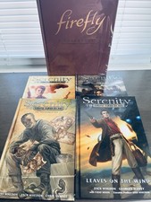 Serenity/Firefly Lot Graphic Novels Volumes 1-4, Collector Book, Board Game picture