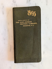 1905 Advertising Memo Book Post Express Printing Company Rochester NY / Maps picture