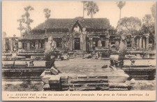 Vintage 1910s ANGKOR WAT Siem Reap CAMBODIA Postcard Ruins View / French Card picture