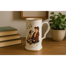 Gorham Norman Rockwell Tankard Fall Pride of Parenthood Stein Limited 1958 picture