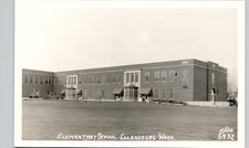 ELEMENTARY SCHOOL ellensburg wa c1940 postcard washington real photo rppc ellis picture