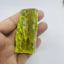 Peridot Zircon Untreated Rough Gemstone 350-450CT| Natural Raw Healing Crystal picture
