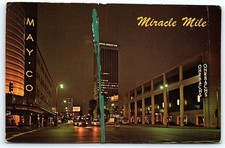LA Miracle Mile Wilshire Blvd Night May Co Ohrbachs PC picture