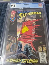 DC Superman 75 1993 CGC 9.8 White Pages Death of Superman picture