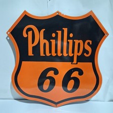Phillips 66 Porcelain Enamel Sign 20x20 Inches 1 Sides picture