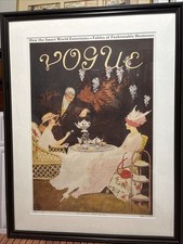 Vintage Vogue July 1911 Art Nouveau Cover Poster 30x39 Mrs Newell Tilton Repro picture