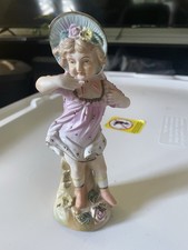 Vintage Ardalt Lenwile Japan Bisque Porcelain Girl Figurine picture
