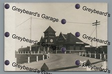 RPPC Railroad Train Station Depot STERLING CO Colorado Real Photo Postcard picture