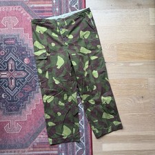 Vintage Finnish Army M62 Reversible Camo Pants Trousers Snow Camo picture