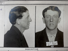Antique 1914 Criminal Forgery Mugshot Photo San Francisco, CA picture