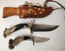 CAPRICORN TOO CROWN STAG HANDLE HUNTING KNIVES 3 & 6
