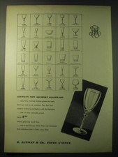 1948 B. Altman & Co. Gourmet Glassware Ad - Altman's new gourmet glassware picture