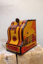 Antique Tin Litho Mini Cash Register Savings Bank  Girard Model Works Inc Penna picture