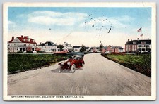 Antique Illinois Postcard DANVILLE Officers Residences 1916 picture