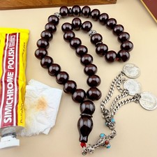 VTG Collectible Faturan Islamic 33 Bead Tasbih  مسبحة مسباح فاتوران قديم N965 picture
