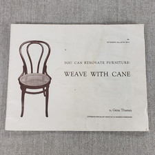 1930-40s New Jersey Rutgers University Cane Chairs Weaving booklet Cooperative picture