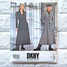 Vtg NEW Vogue 1054 Pattern 8 10 12 DKNY Donna Karan 90s American Designer Dress picture