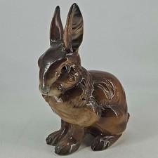 Vintage Goebel Porcelain Rabbit Bunny Figurine Brown West Germany 1972 6.5