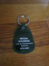 Syracuse NY Key Ring Regal Hyundai Keychain Vtg Car Dealer GREEN  picture