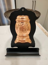 Coppercraft Guild Copper Potbelly Stove Kitchen Wall Hanger New Old Stock MCM picture