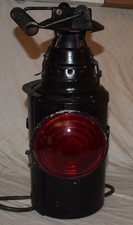 Vintage Dressel Signal Lamp / Lantern Single Lens Red - Electric Working picture