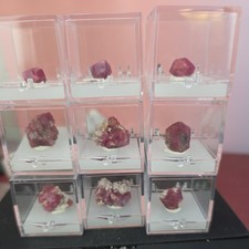 Raspberry Grossular Garnet  Thumbnail from Mexico 9pc lot wholesale picture