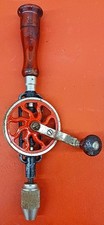 Antique 1920s Millers Falls No. 2 Egg Beater Hand Drill Rosewood Handle + 7 Bits picture