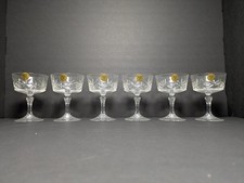 (6) NEW VINTAGE Cristal D’Arques Chantilly Crystal Champagne Coupe Glasses picture