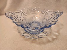 Cambridge Caprice blue elegant glass low footed bon bon picture