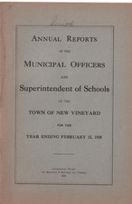 1928 NEW VINEYARD, MAINE ~ Annual Town Report picture