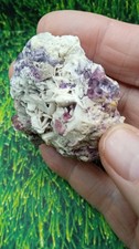 Beautiful Raspberry & Green Barite Mineral - New Mexico - picture