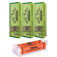 ZIG-ZAG Rolling Papers Organic 1 1/4 (3 Booklets) + Zig-Zag Premium 78mm picture