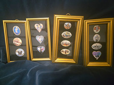 P. Buckley Moss Society- Framed Collectible Porcelain Pins picture