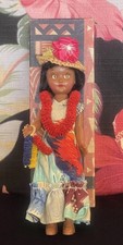 Vintage Hawaiian “LEI VENDER” Doll Hawaii Souvenir W/Box Exc. picture