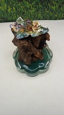 Bismuth Cystal on Wood - Stunning  ~ Handmade ~ Unique Gift on Stand ~ picture