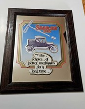 Snap-On Tools, Collectable Advertising Mirror Sign, Vintage 1920 Tool Truck  picture