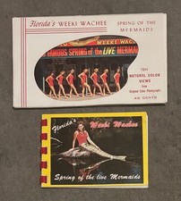 Weeki Wachee Spring Florida Vintage Souvenir Postcard Pack & Mini Album picture