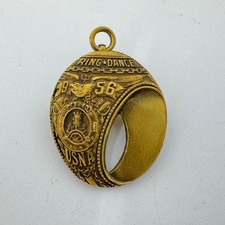 Vintage 1956 USNA US Naval Academy Ring Dance Gold Filled Pin Pendant RARE picture