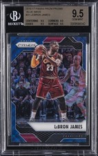 2016 PANINI PRIZM BLUE WAVE PRIZM #31 LEBRON JAMES BGS 9.5 picture