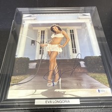 Eva Longoria Signed 11x14 Framed Photo Beckett BAS Authenticated Celebrity picture