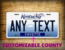 Custom Kentucky Unbridled Spirit State License Plate picture