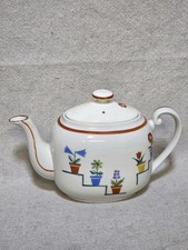 RARE Early Mid Century Art Deco Japan Posey Shop Style Teapot Pleasant Company. picture
