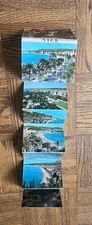 Vintage Nice, France Cote D' Azur Small Color Photos Fold Out Postcard Set Of 10 picture